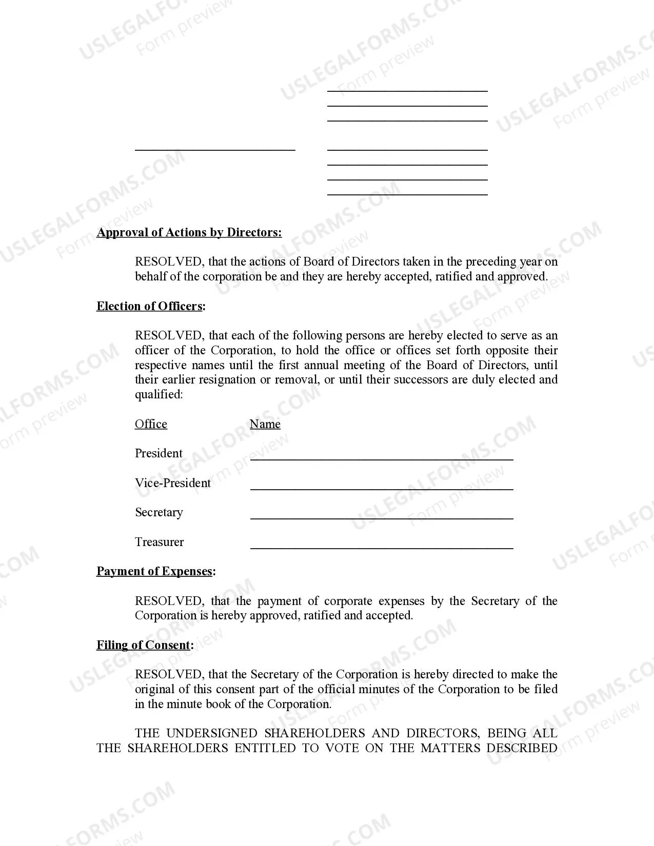 Preview Annual Minutes