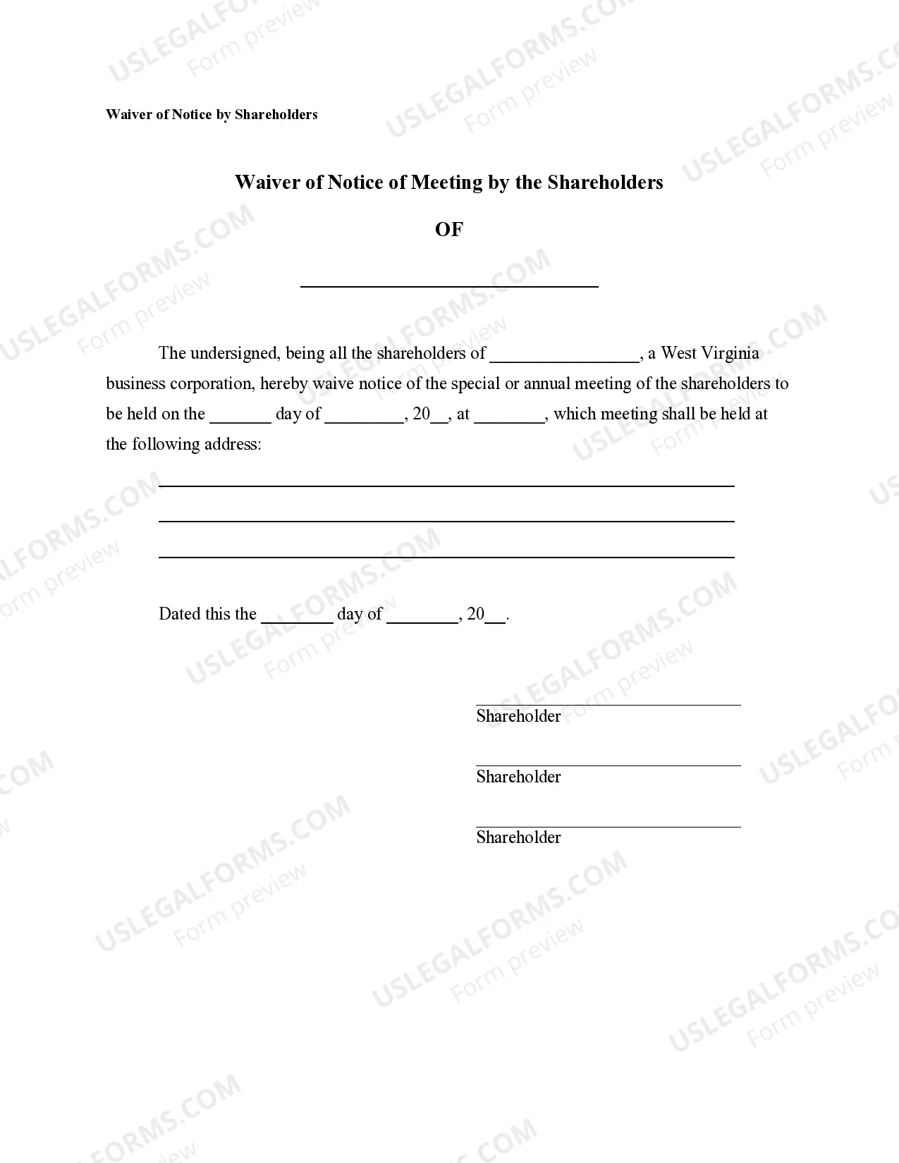 Preview Notices, Resolutions, Simple Stock Ledger and Certificate