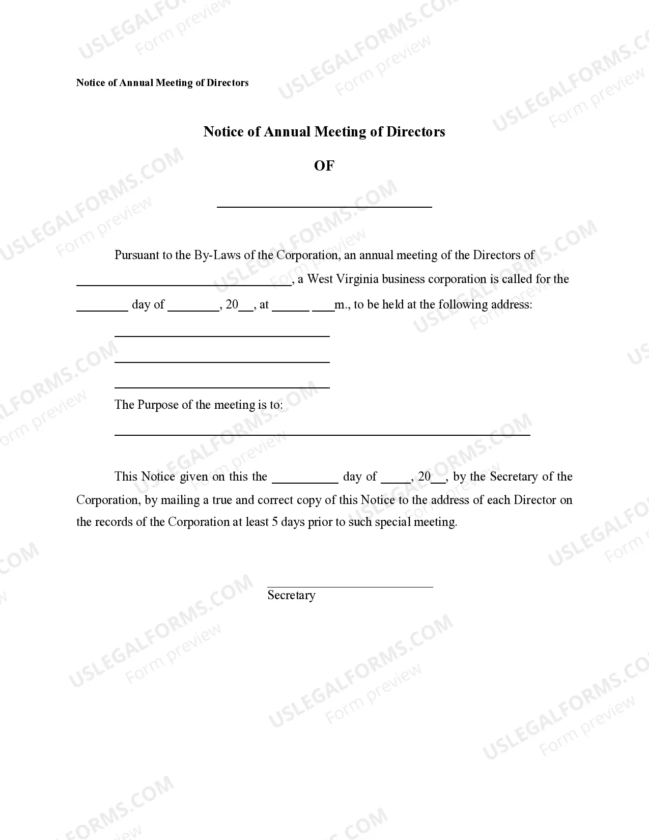 Preview Notices, Resolutions, Simple Stock Ledger and Certificate