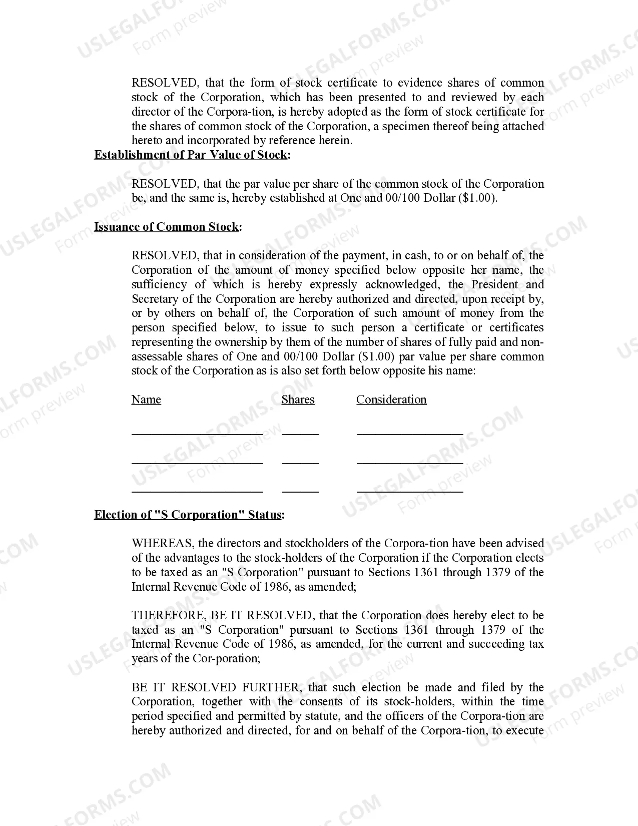 Preview Minutes for Organizational Meeting
