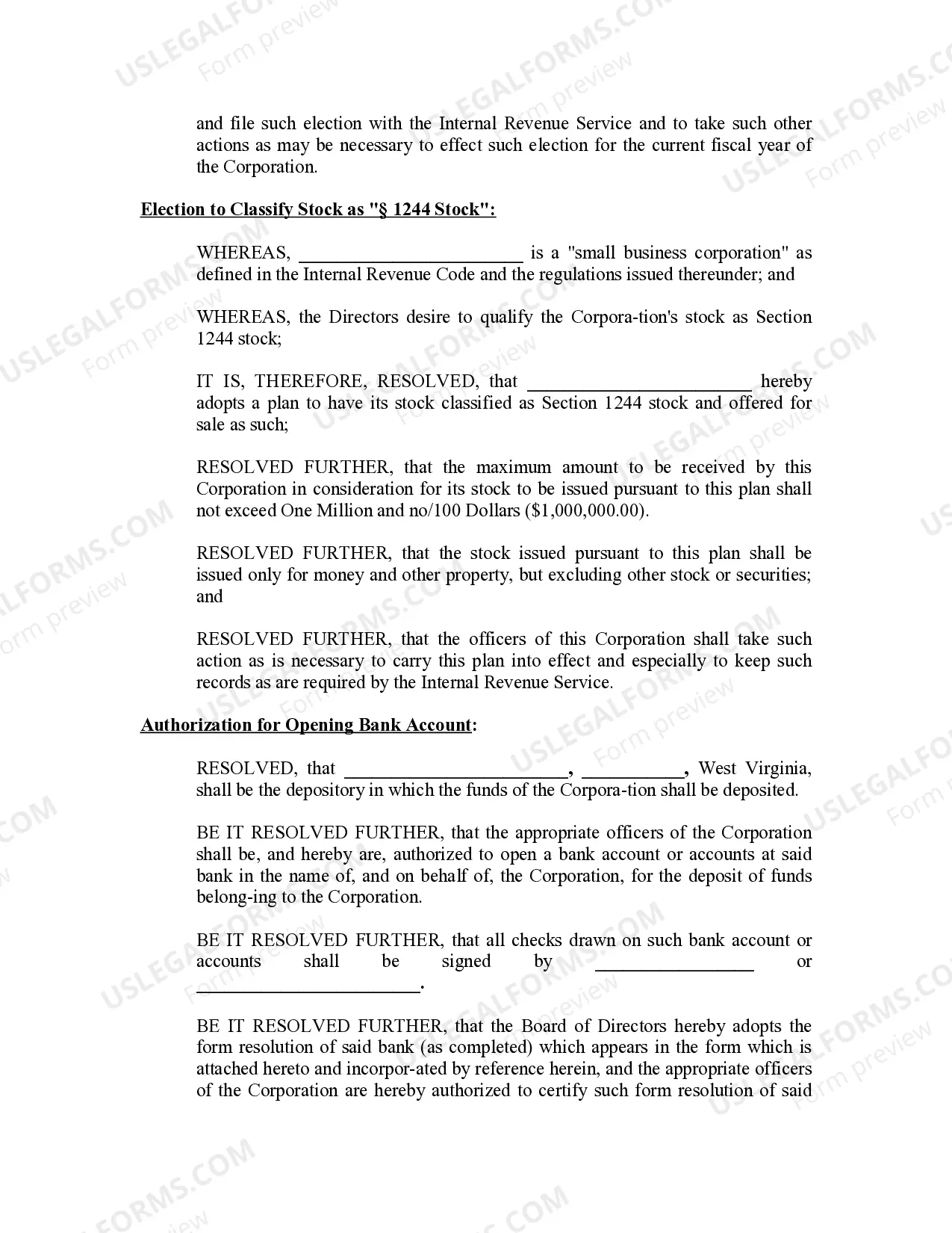 Preview Minutes for Organizational Meeting