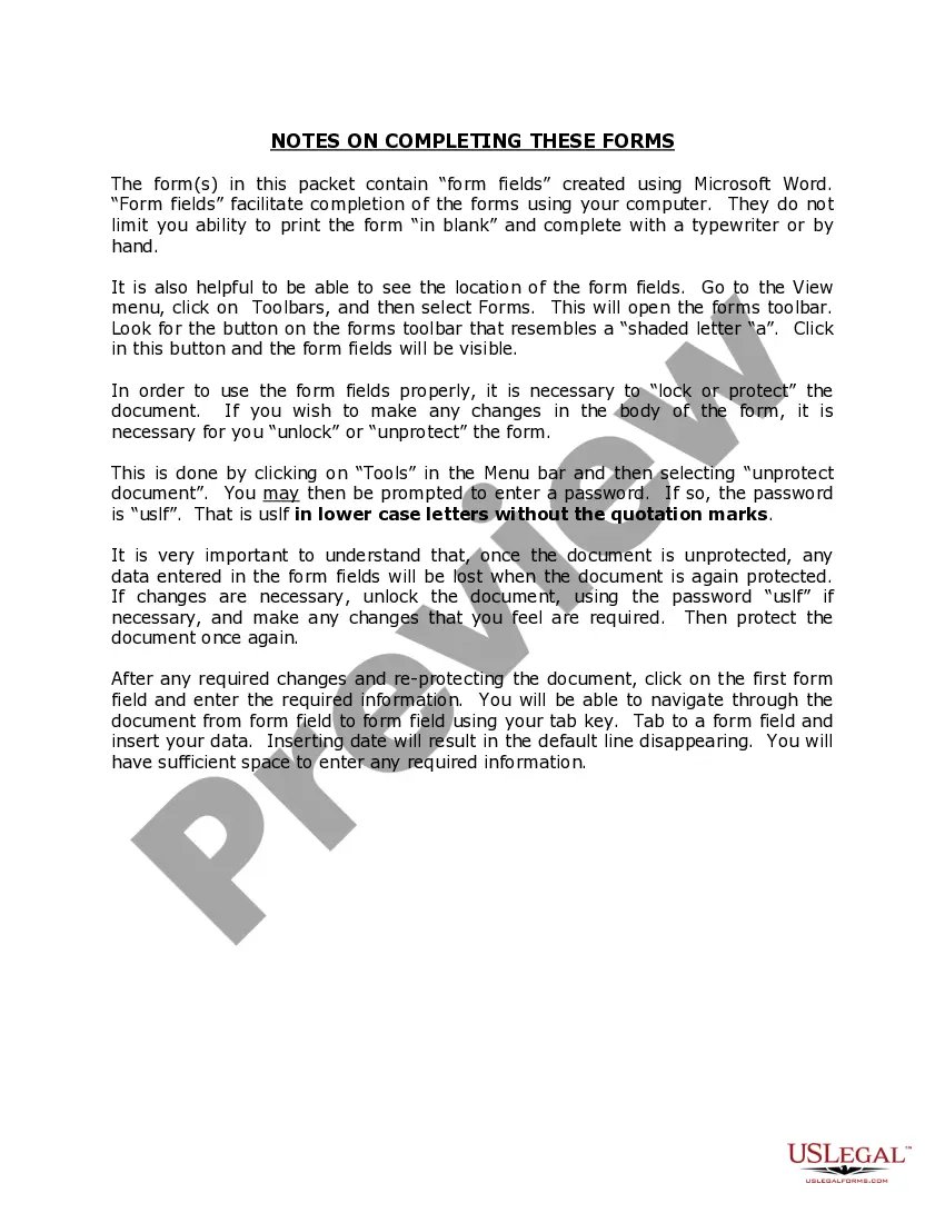 Preview West Virginia Name Change Instructions and Forms Package for a Minor