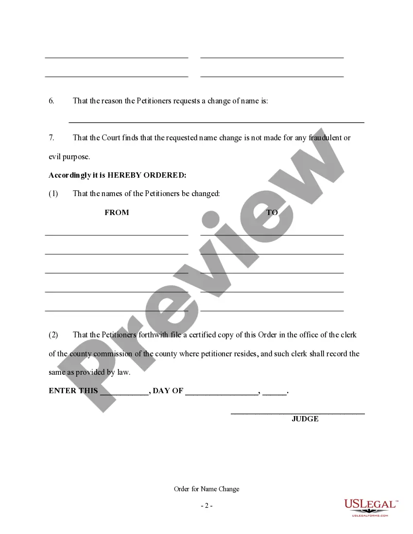Preview Affidavit of Publication for Name Change