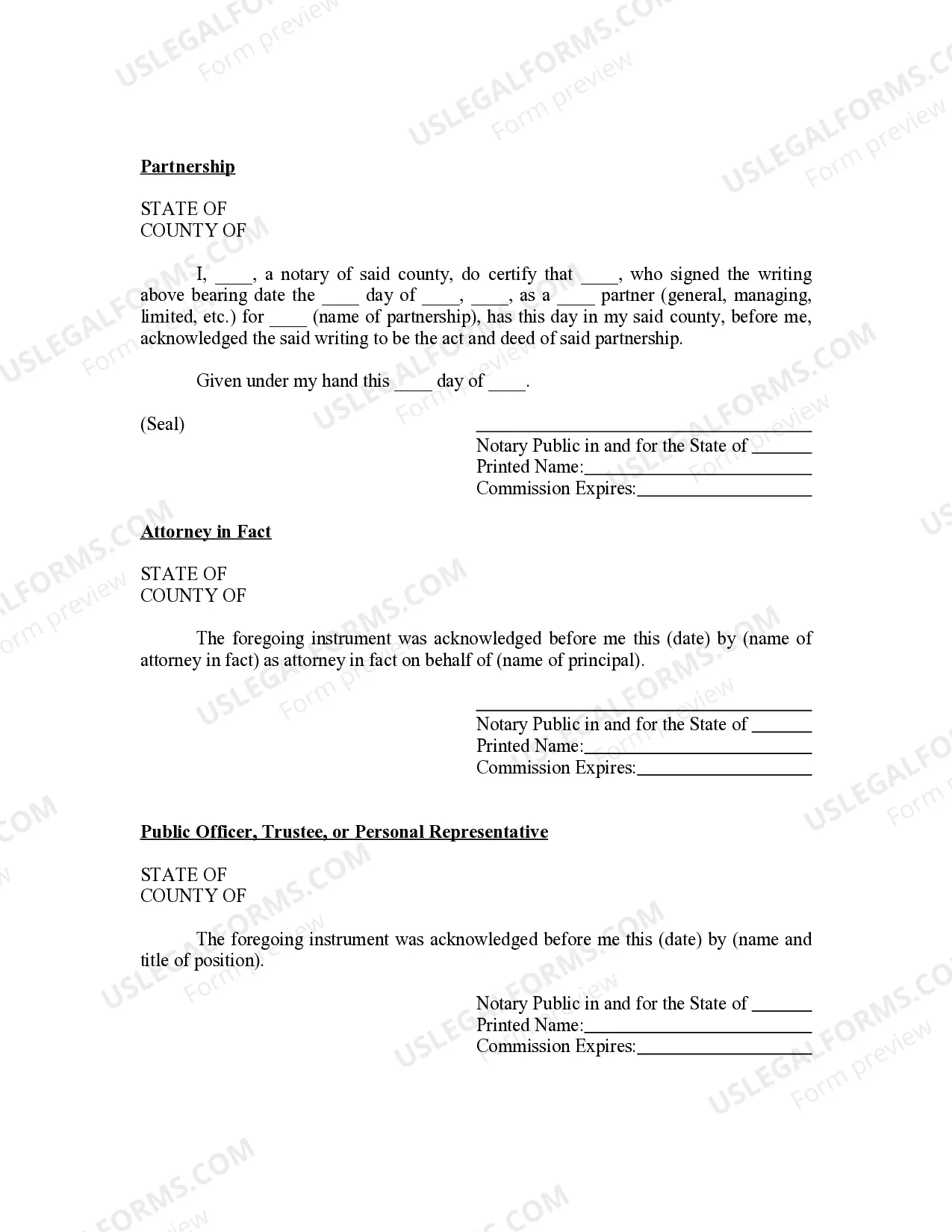 Preview West Virginia Oil and Gas Acknowledgment