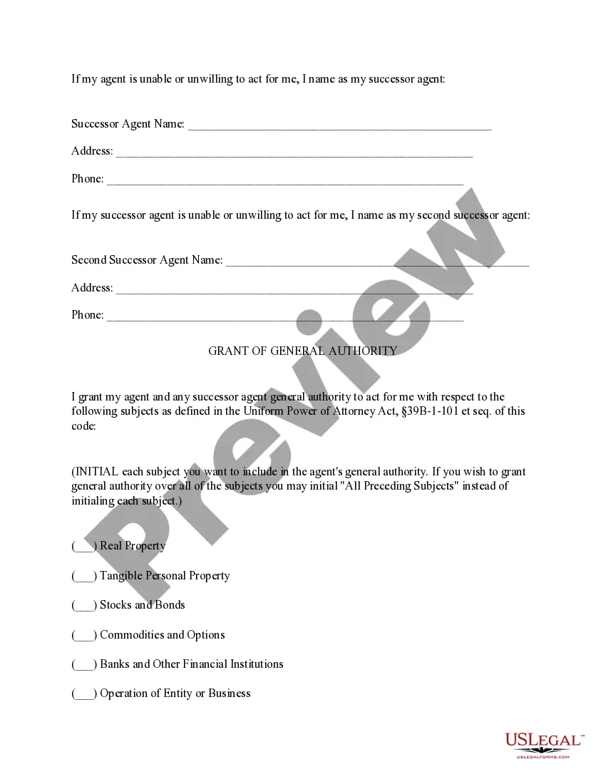 Preview West Virginia Statutory Power of Attorney