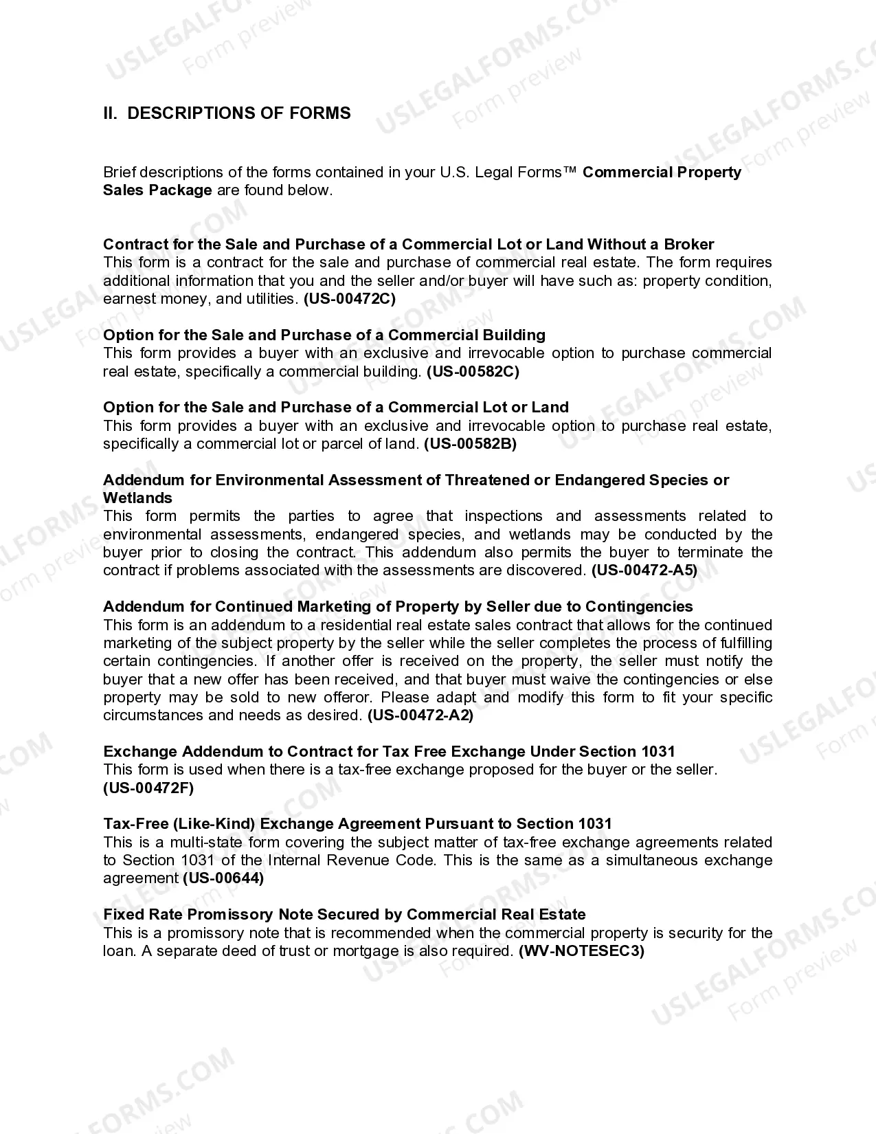 Preview West Virginia Commercial Property Sales Package