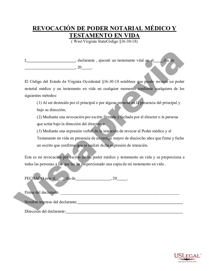 Preview Revocación del poder notarial médico legal y testamento en vida