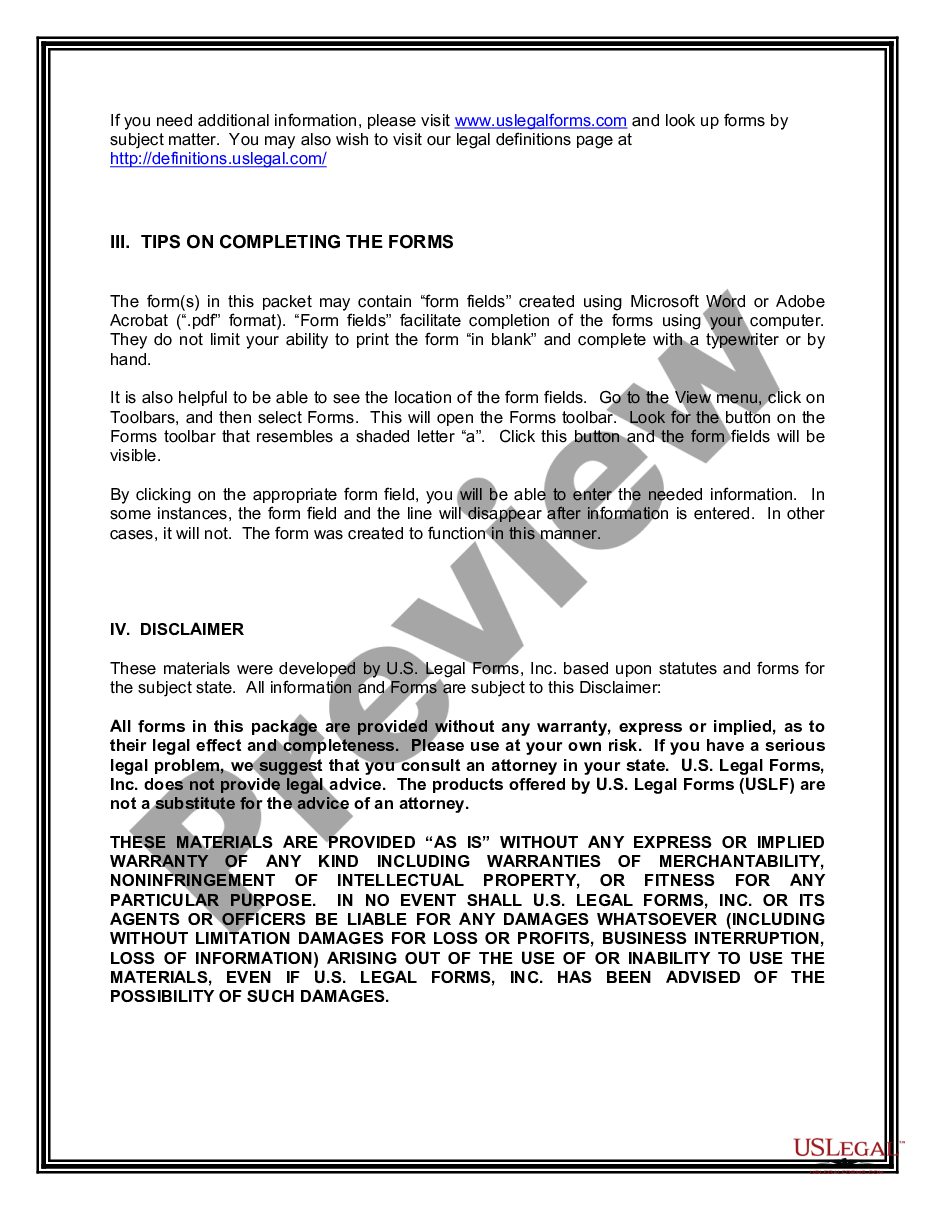 page 3 Living Wills and Health Care Package preview