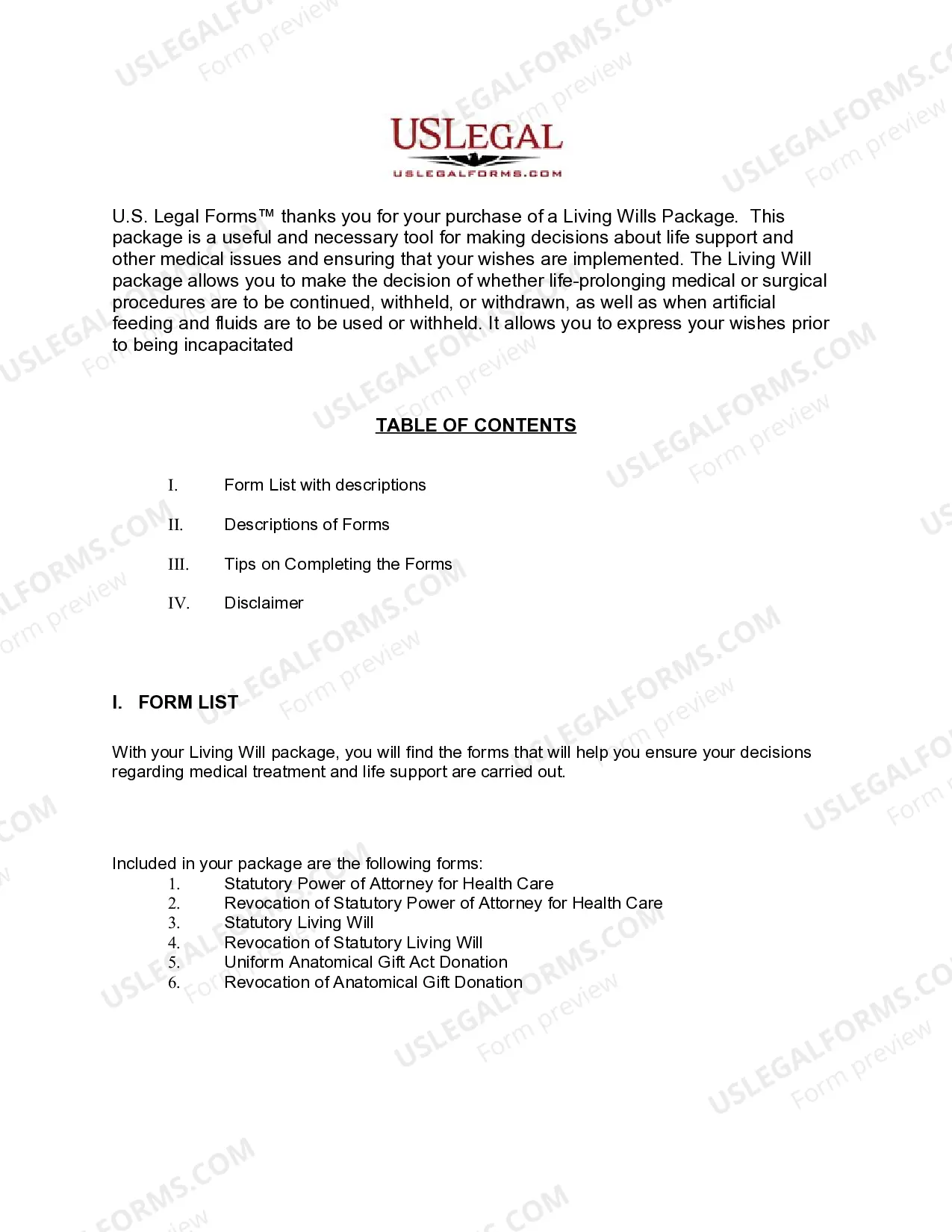 Preview West Virginia Living Wills and Health Care Package