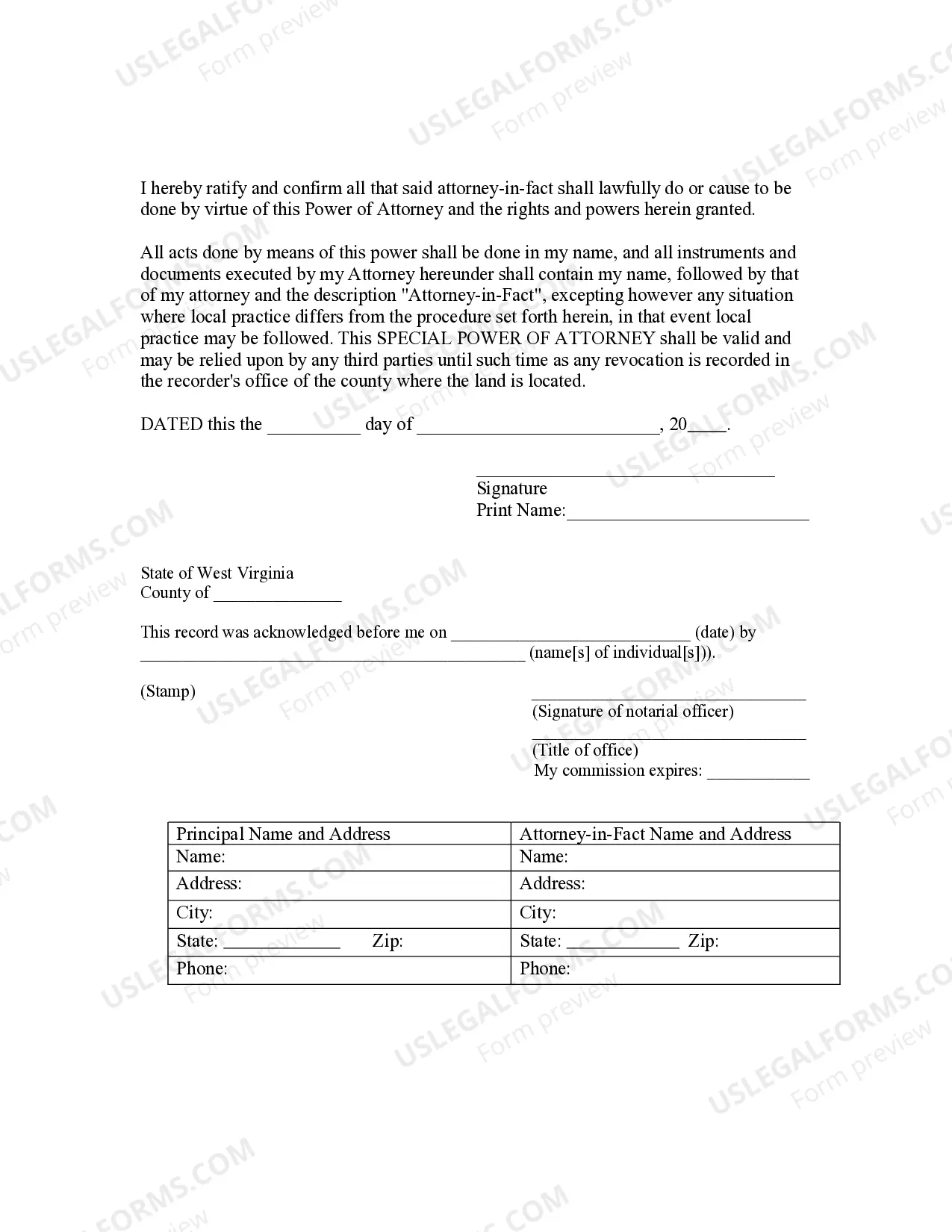 Preview Special or Limited Power of Attorney for Real Estate Purchase Transaction by Purchaser