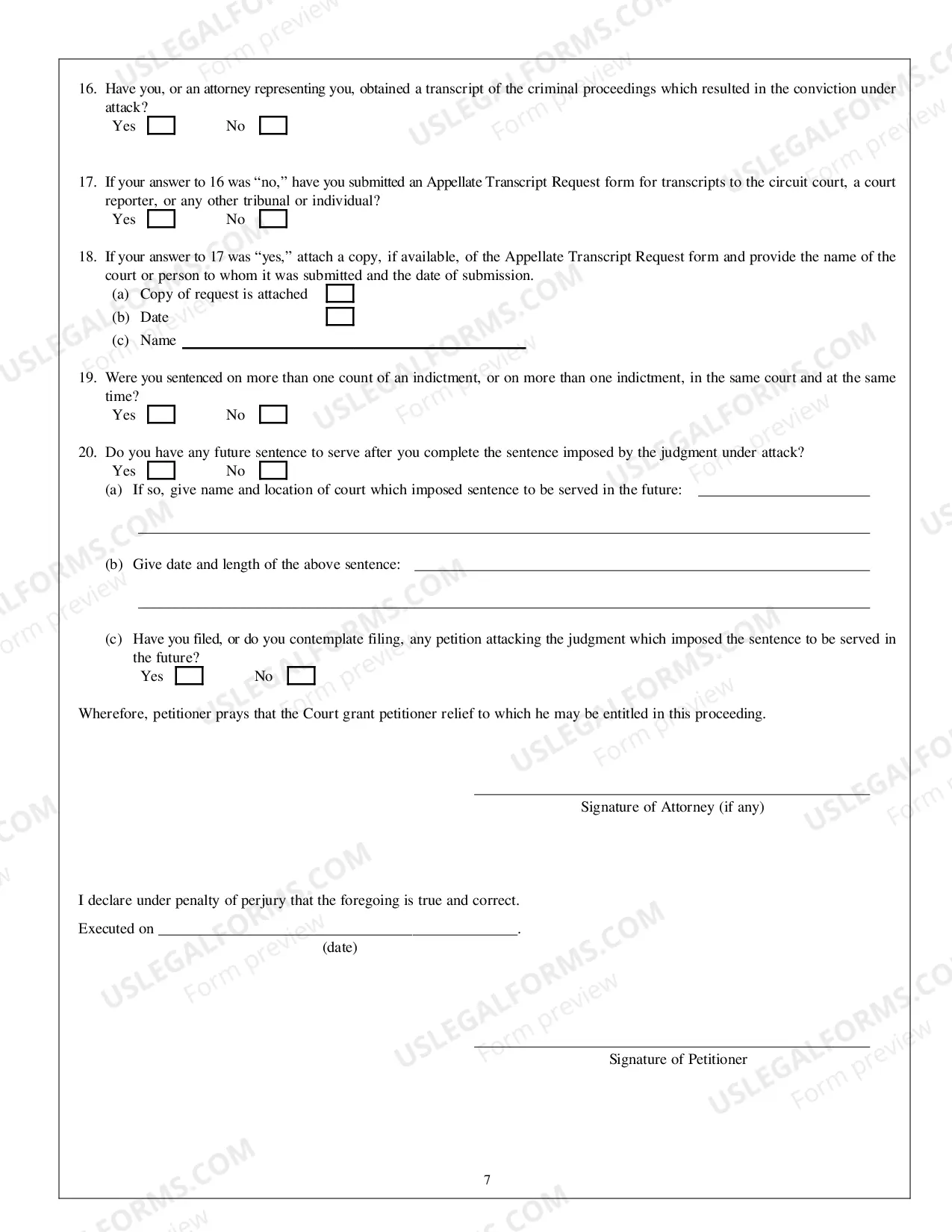 Preview Appendix A Post-Conviction Habeas Corpus form Petition for Writ of Habeas Corpus Ad Subjiciendum Under W. Va. Code Section 53-4A-1