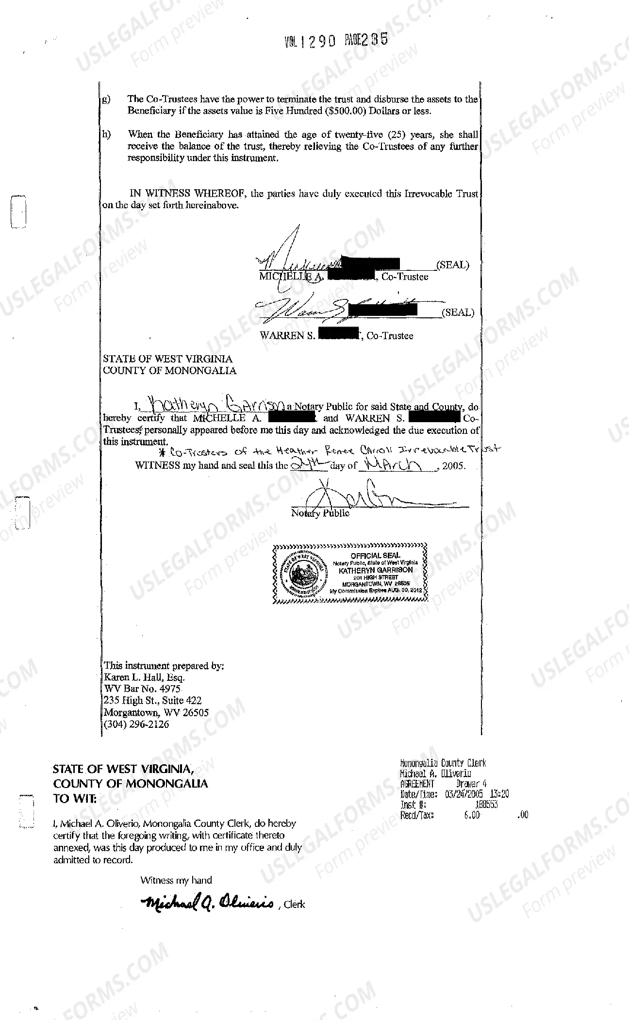 Preview Irrevocable Trust