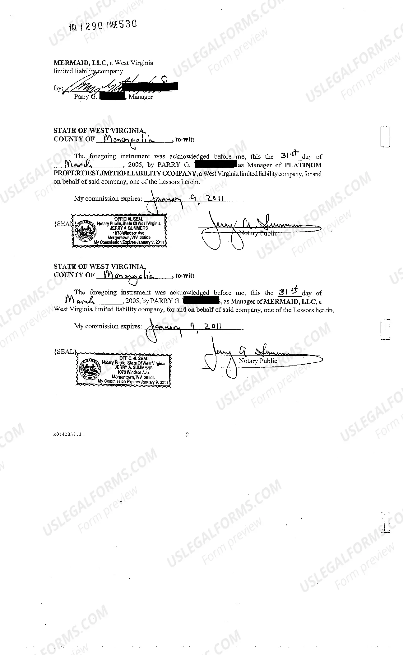 Preview Memorandum of Parking Space Lease