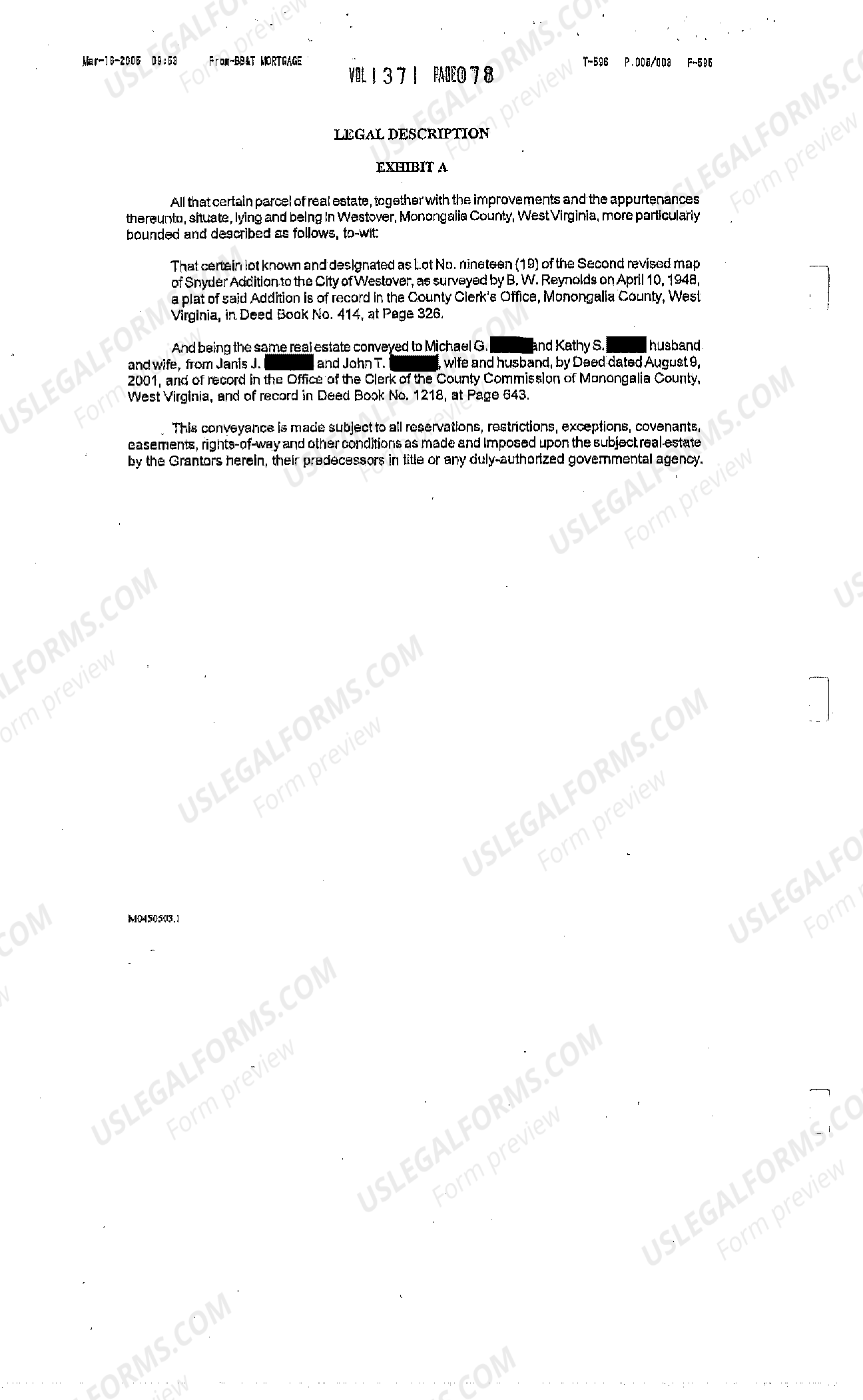 West Virginia A Credit Line Deed of Trust Equity Line of Credit Are