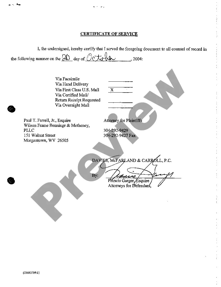 Preview A04 Notice of Appearance for Defendant