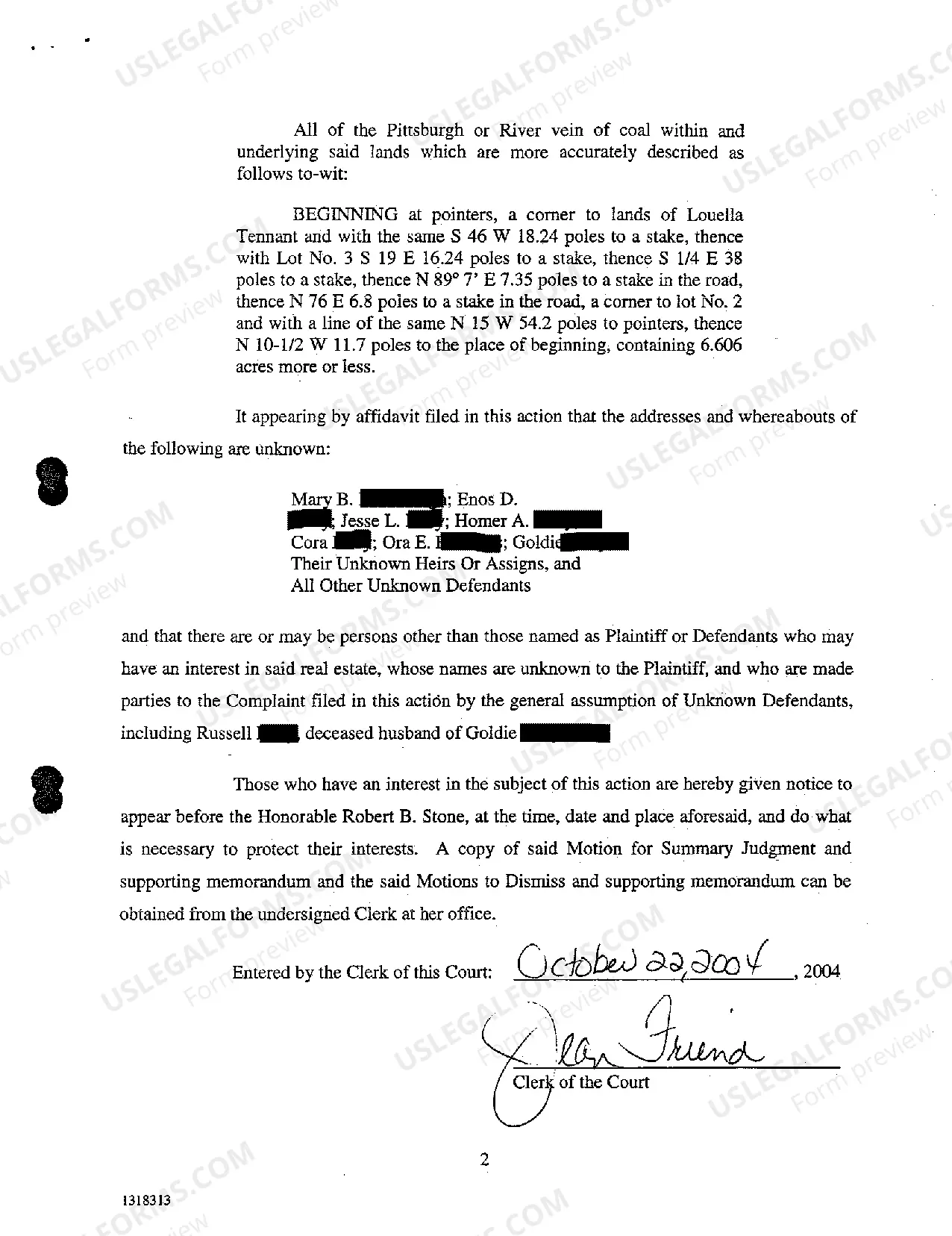 Preview A17 Notice of Hearing on Plaintiff's Motion for Summary Judgment and Motion to Dismiss