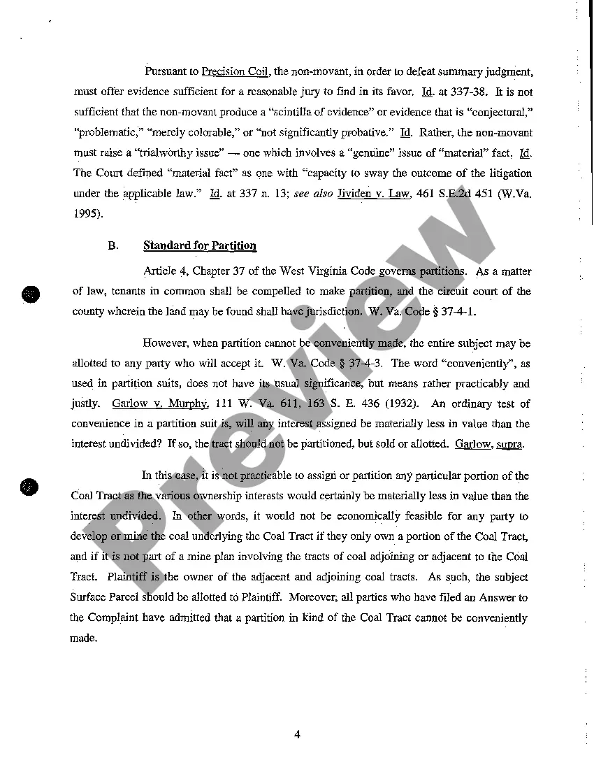 Preview A12 Memorandum of Law In Support of Motion for Summary Judgment On Behalf of Plaintiff