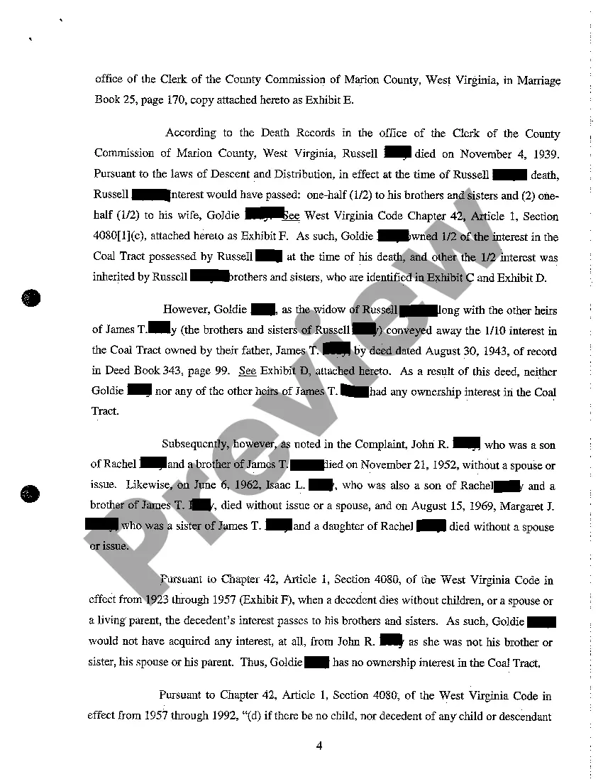 Preview A14 Memorandum In Support of Plaintiff's Motion to Dismiss Some Defendants and Parties