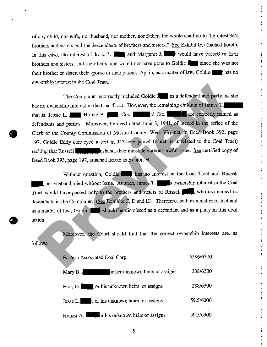 Preview A14 Memorandum In Support of Plaintiff's Motion to Dismiss Some Defendants and Parties