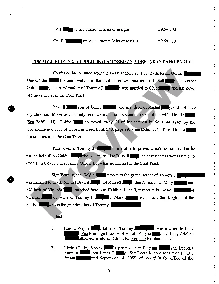 Preview A14 Memorandum In Support of Plaintiff's Motion to Dismiss Some Defendants and Parties