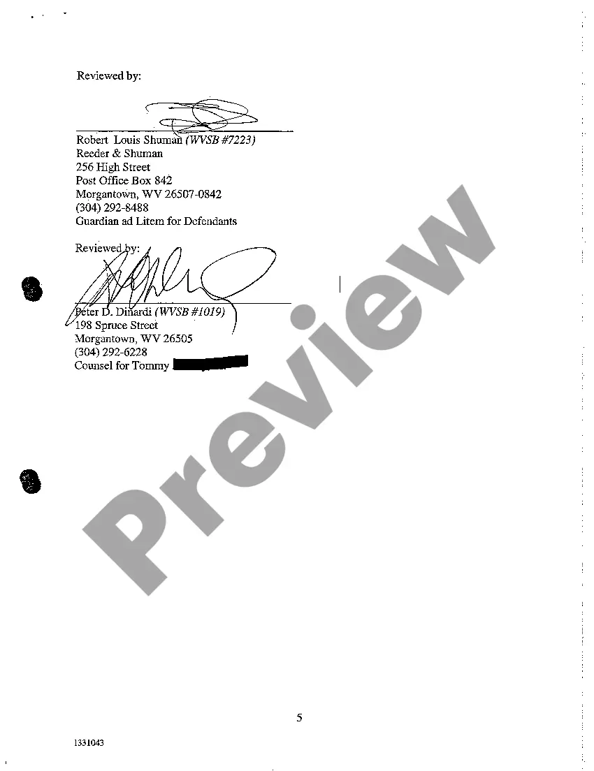 Preview A21 Order Dismissing a Defendant