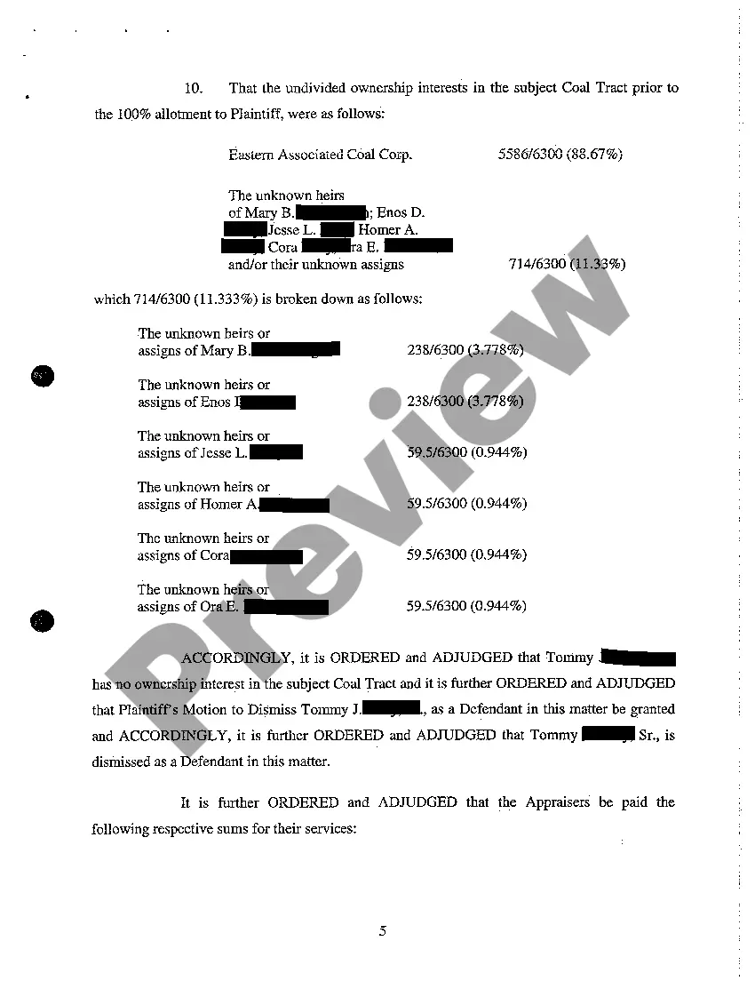 Get A24 Order Granting Clear Title to Plaintiffs and Setting Buyout Price for Defendants with Interest in Subject Property Preview A24 Order Granting Clear Title to Plaintiffs and Setting Buyout Price for Defendants with Interest in Subject Property