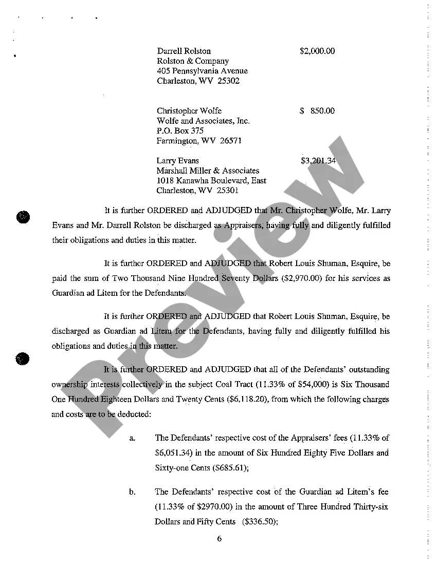 Get A24 Order Granting Clear Title to Plaintiffs and Setting Buyout Price for Defendants with Interest in Subject Property Preview A24 Order Granting Clear Title to Plaintiffs and Setting Buyout Price for Defendants with Interest in Subject Property