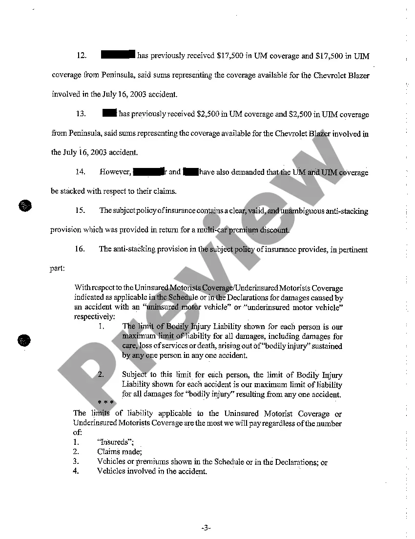 Get A03 Complaint for Declaratory Judgment Concerning Preview A03 Complaint for Declaratory Judgment Concerning