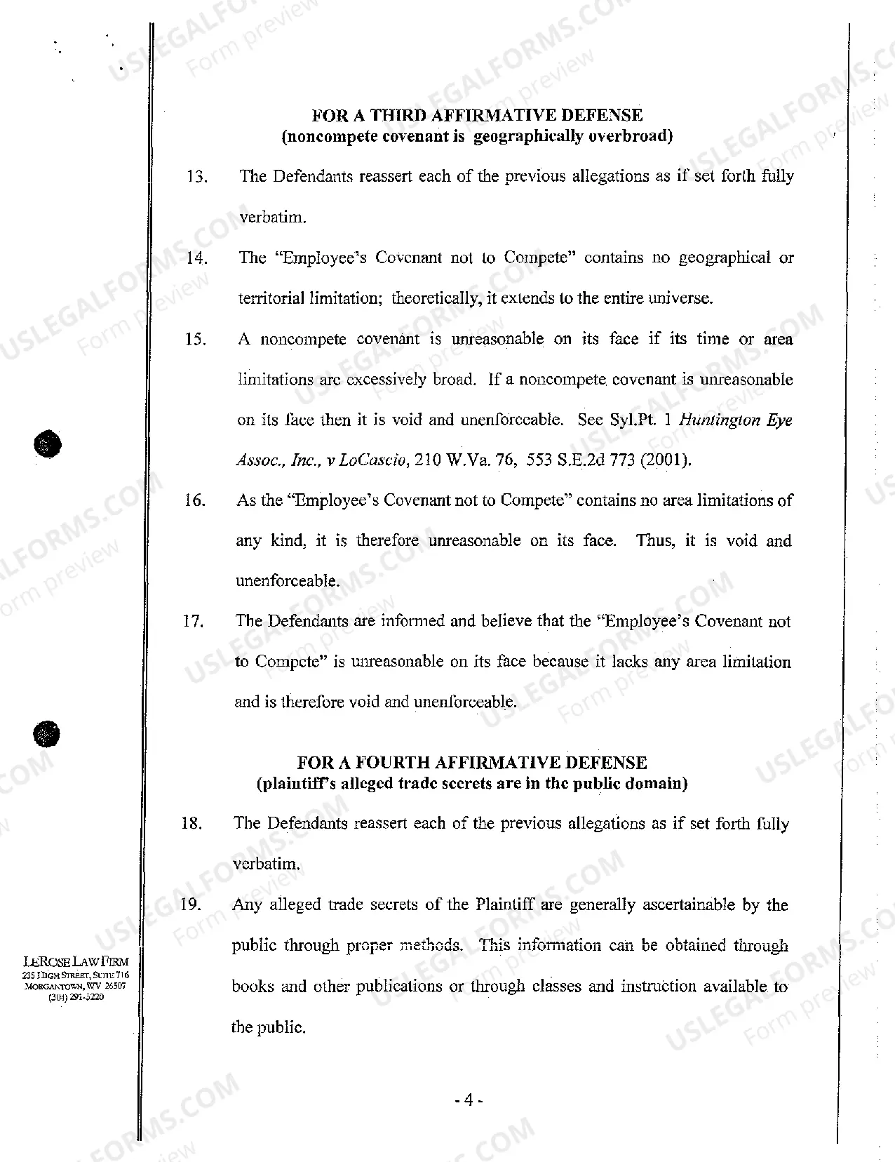 Preview A09 Answer and Affirmative Defenses