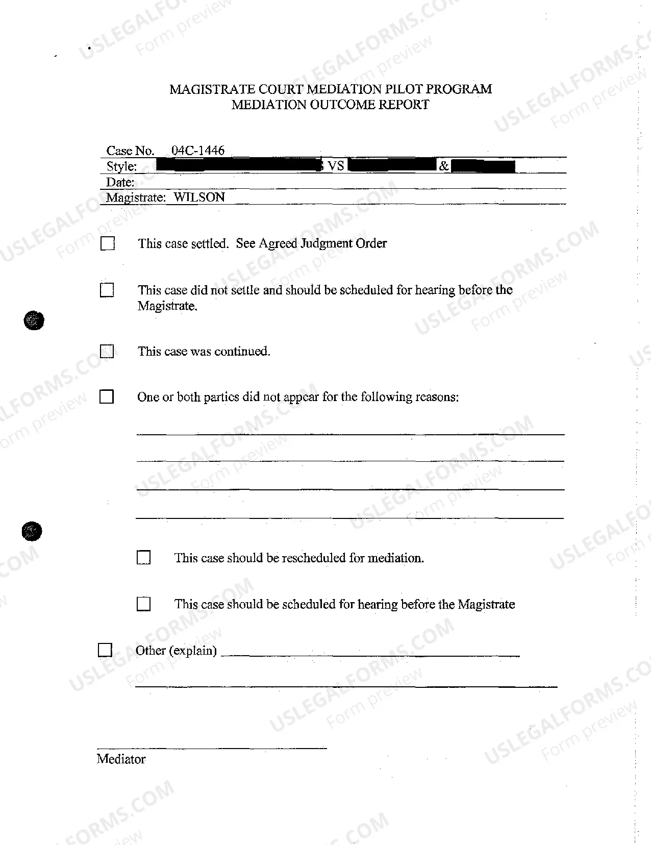 Preview A13 Notice of Mediation