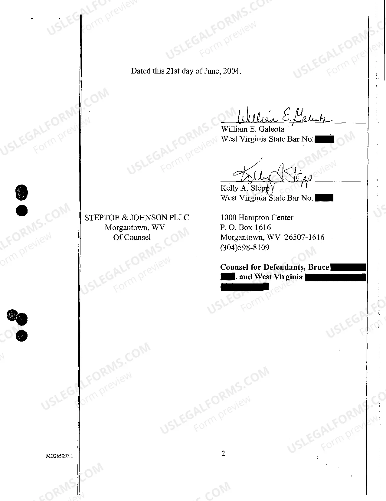 Preview A06 Notice of Bona Fide Defense