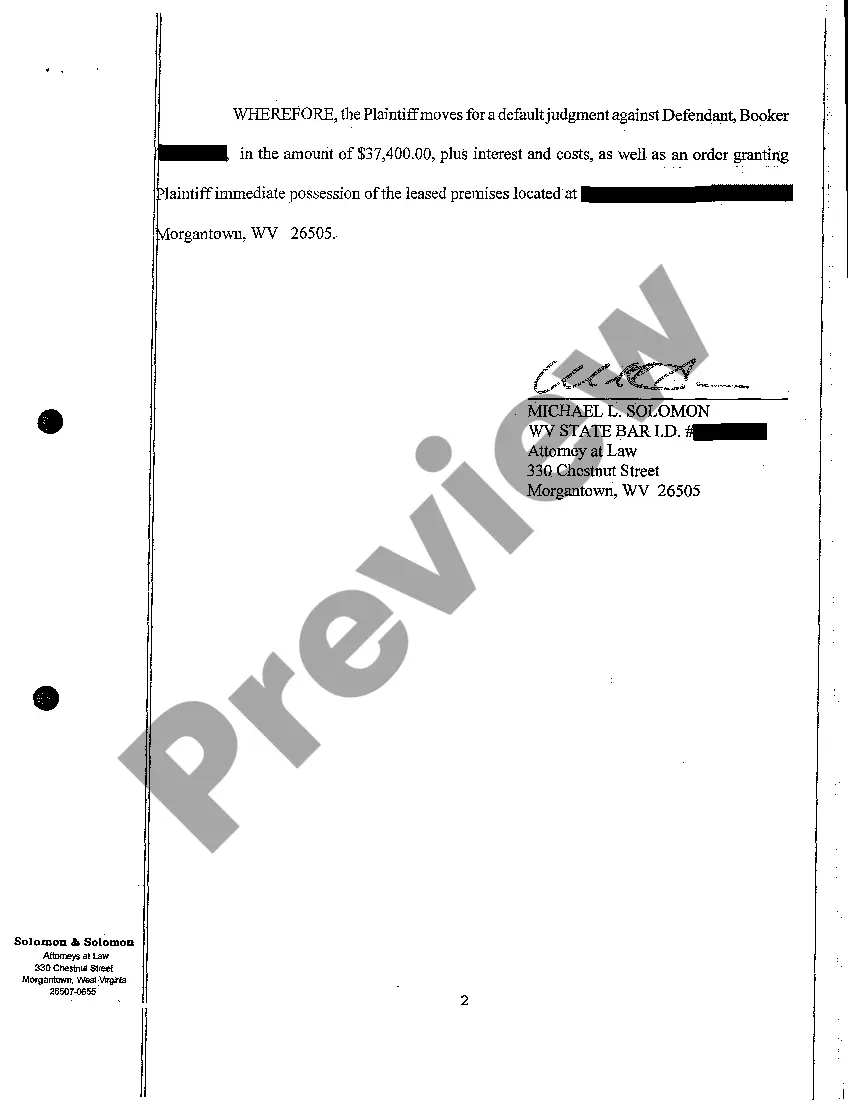 Preview A06 Plaintiff's Motion for Default Judgment