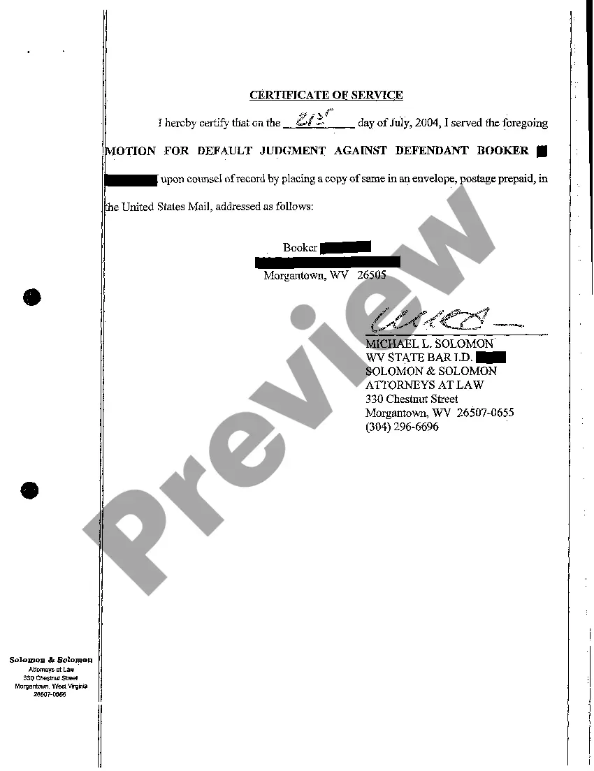 Preview A06 Plaintiff's Motion for Default Judgment