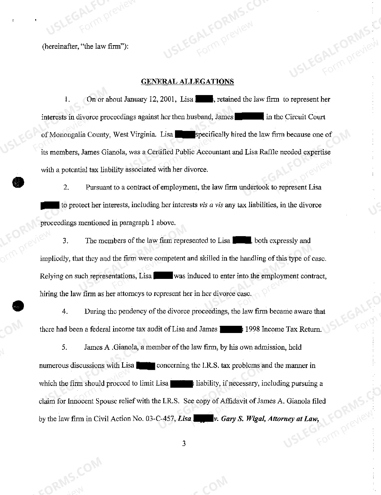 Preview A07 Defendant's Answer to Amended Complaint and Counterclaim