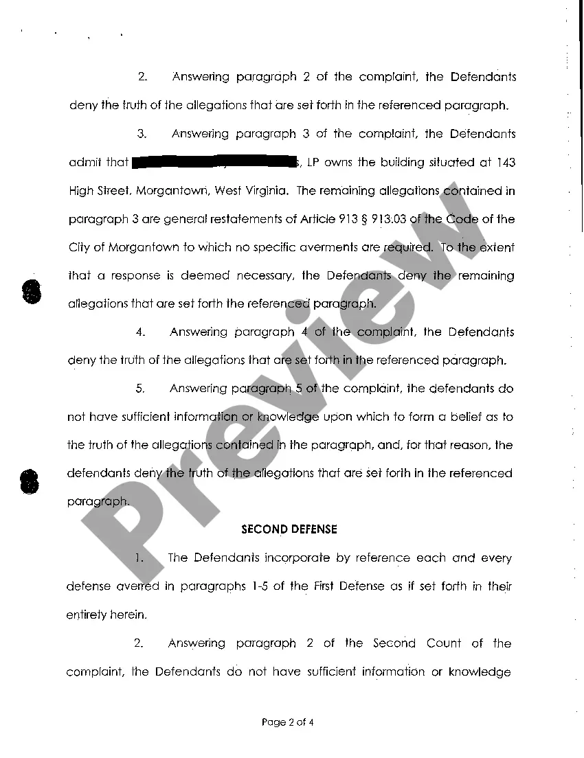 Get A09 Answer to the Defendant's to the Complaint Preview A09 Answer to the Defendant's to the Complaint