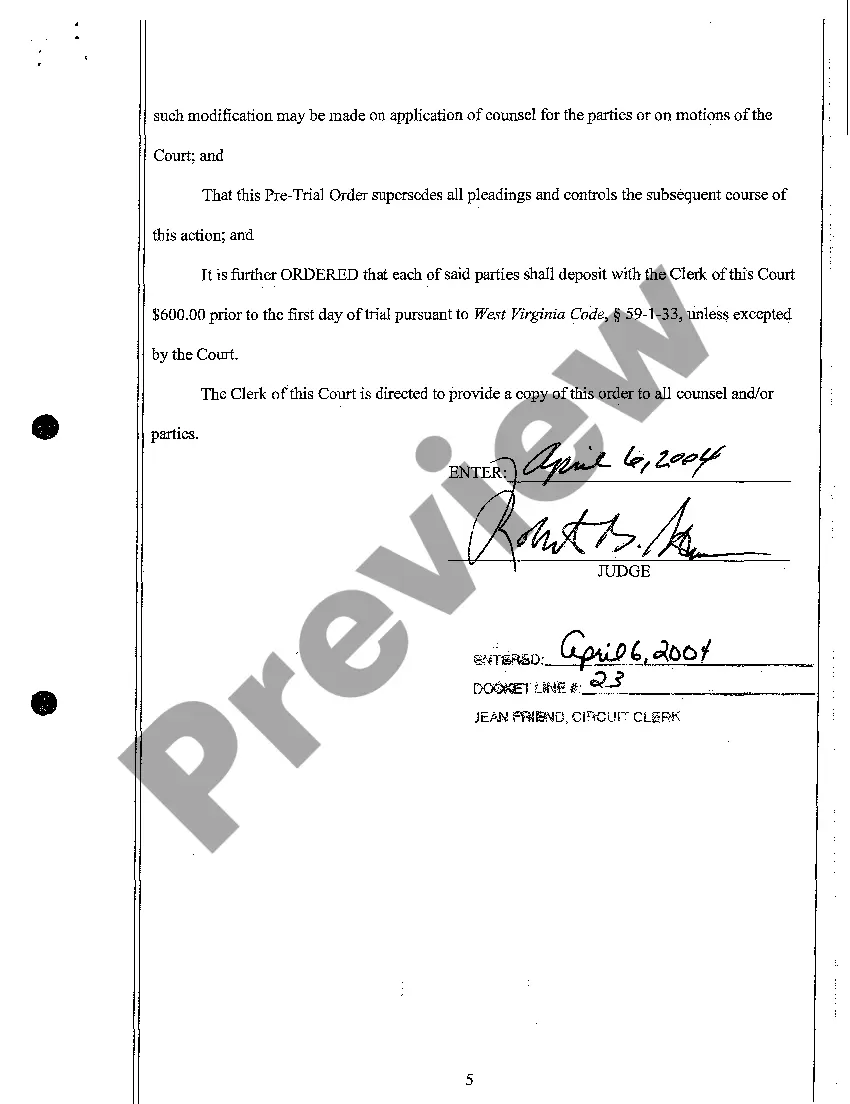 Get A13 Pretrial Scheduling Order Preview A13 Pretrial Scheduling Order