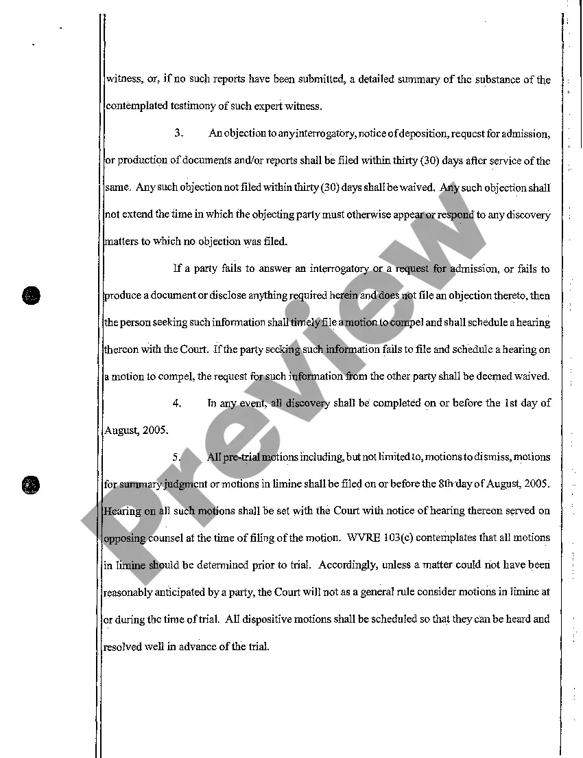 Preview A07 Scheduling Order