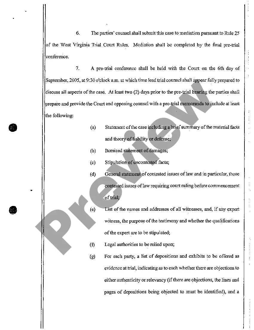 Preview A07 Scheduling Order