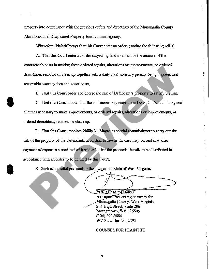 Preview A02 Compliant for Eminent Domain Dilapidated Property