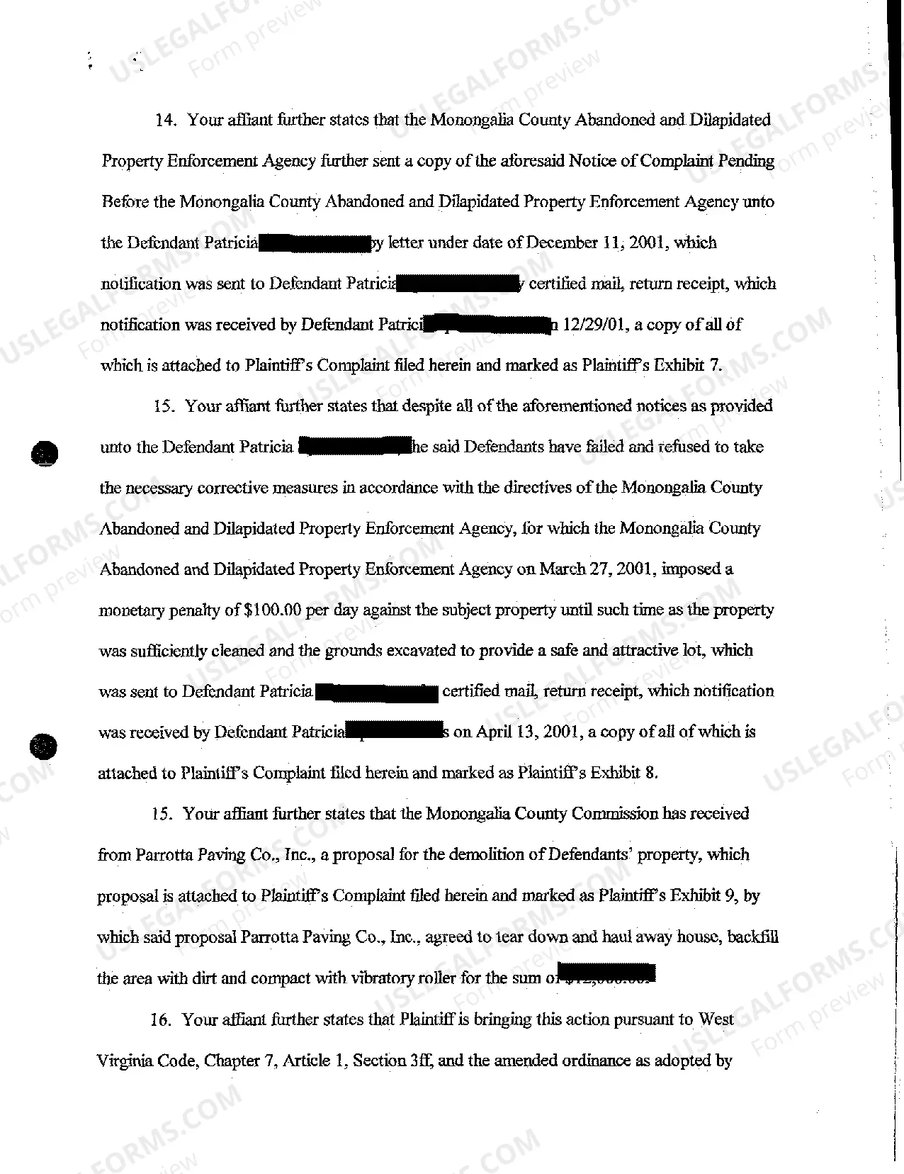 Preview A07 Affidavit