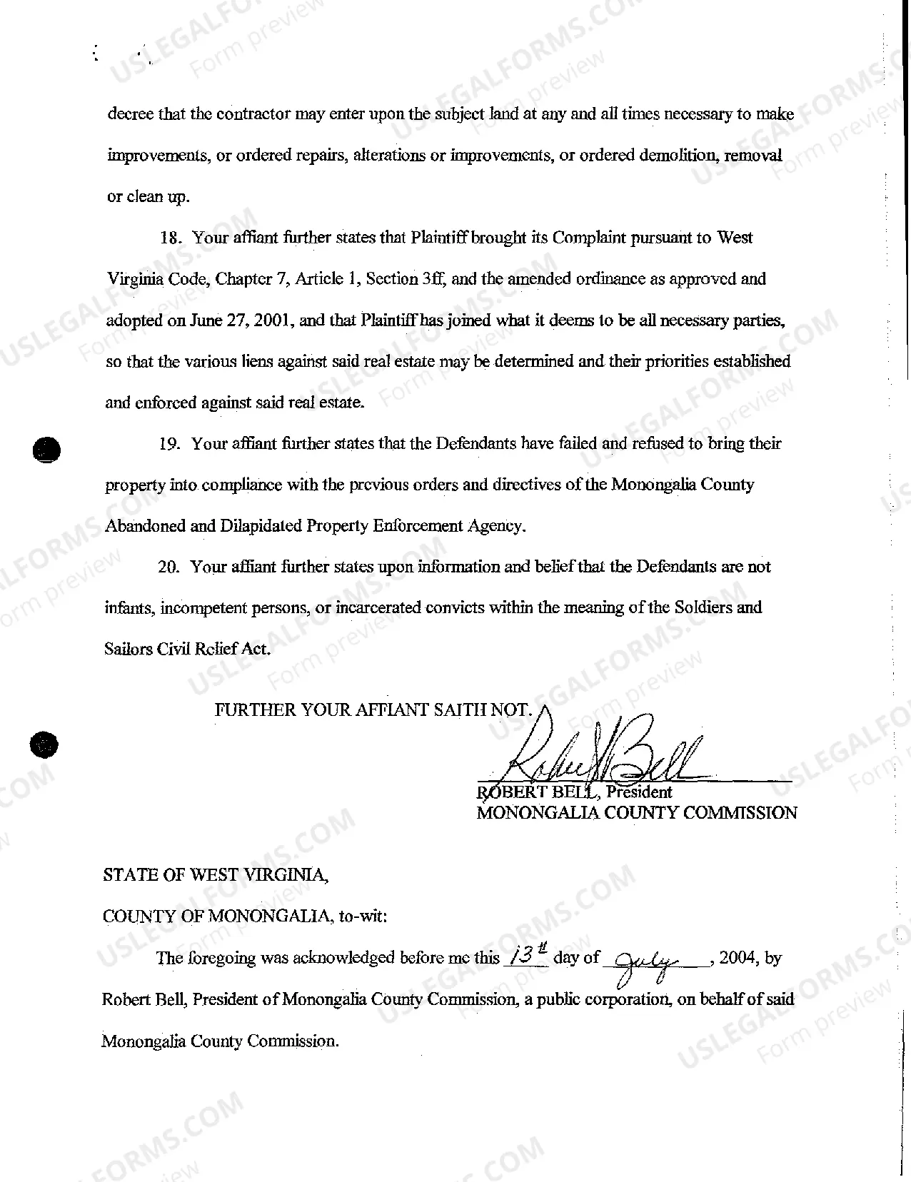 Preview A07 Affidavit