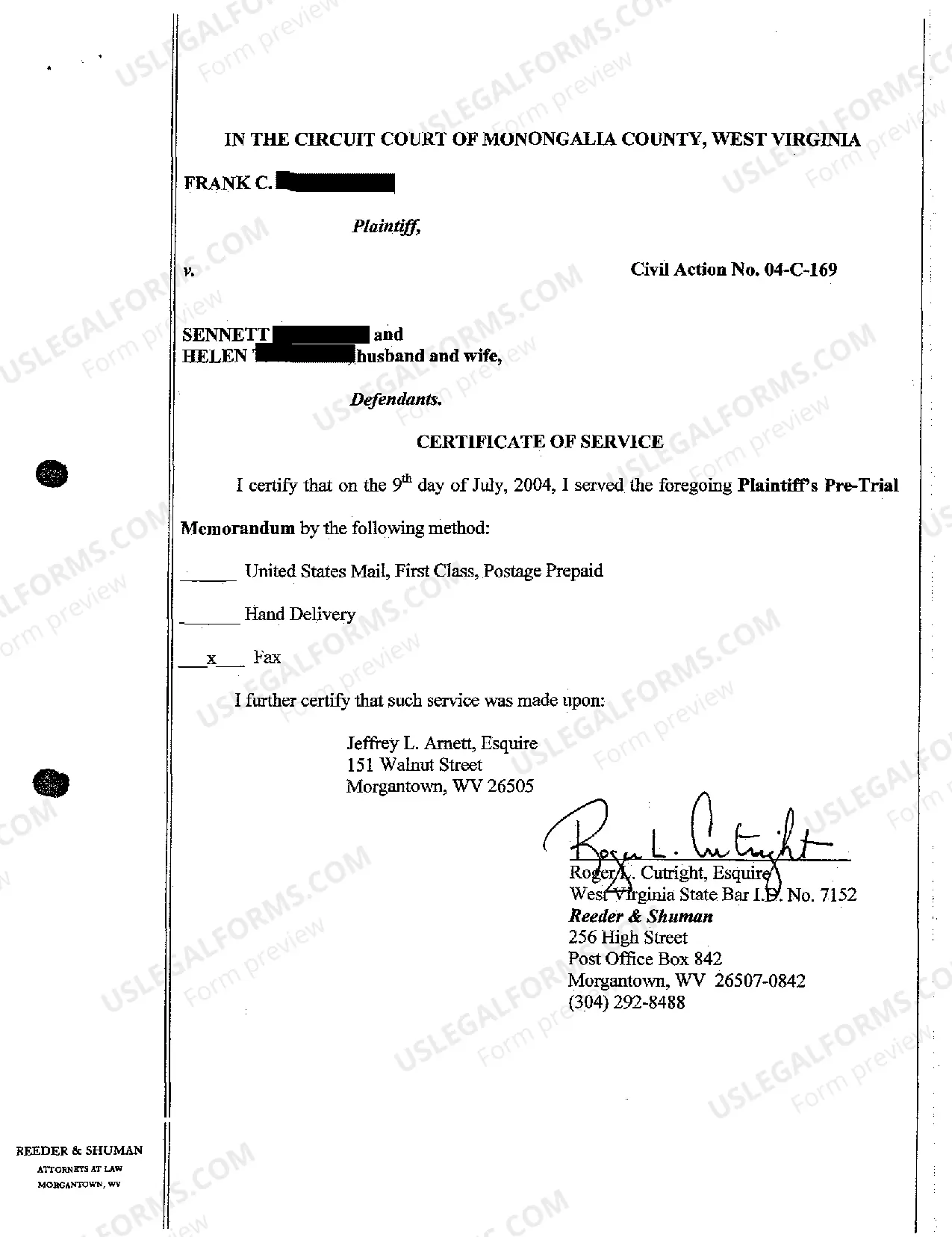 Preview A06 Plaintiff's Pretrial Memorandum