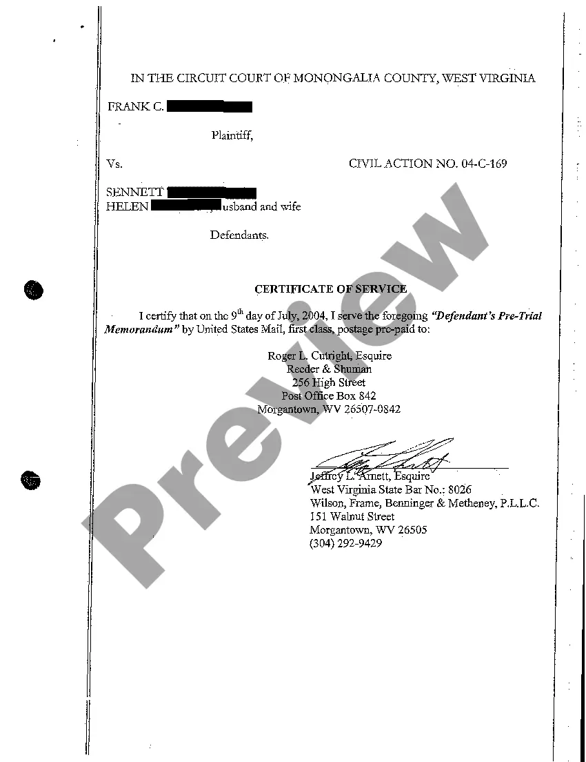 Preview A07 Pretrial Memorandum