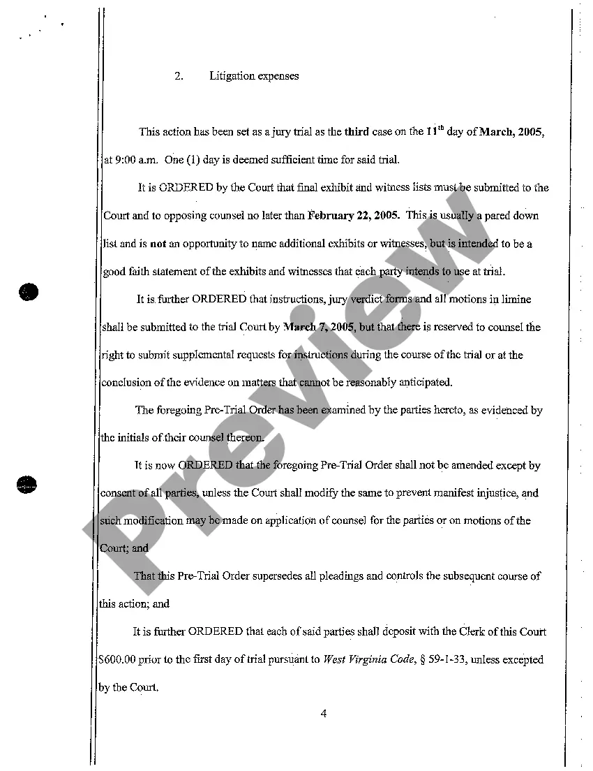 Get A08 Pretrial Scheduling Order Preview A08 Pretrial Scheduling Order