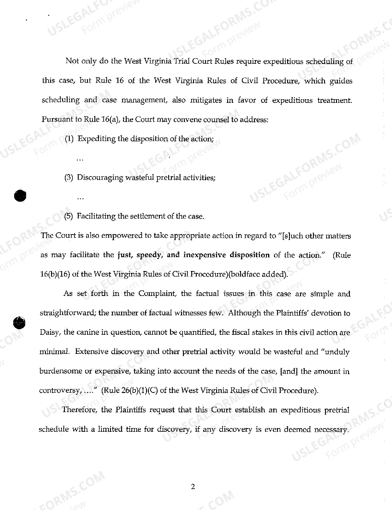 Preview A03 Plaintiff's Motion for Expedited Consideration