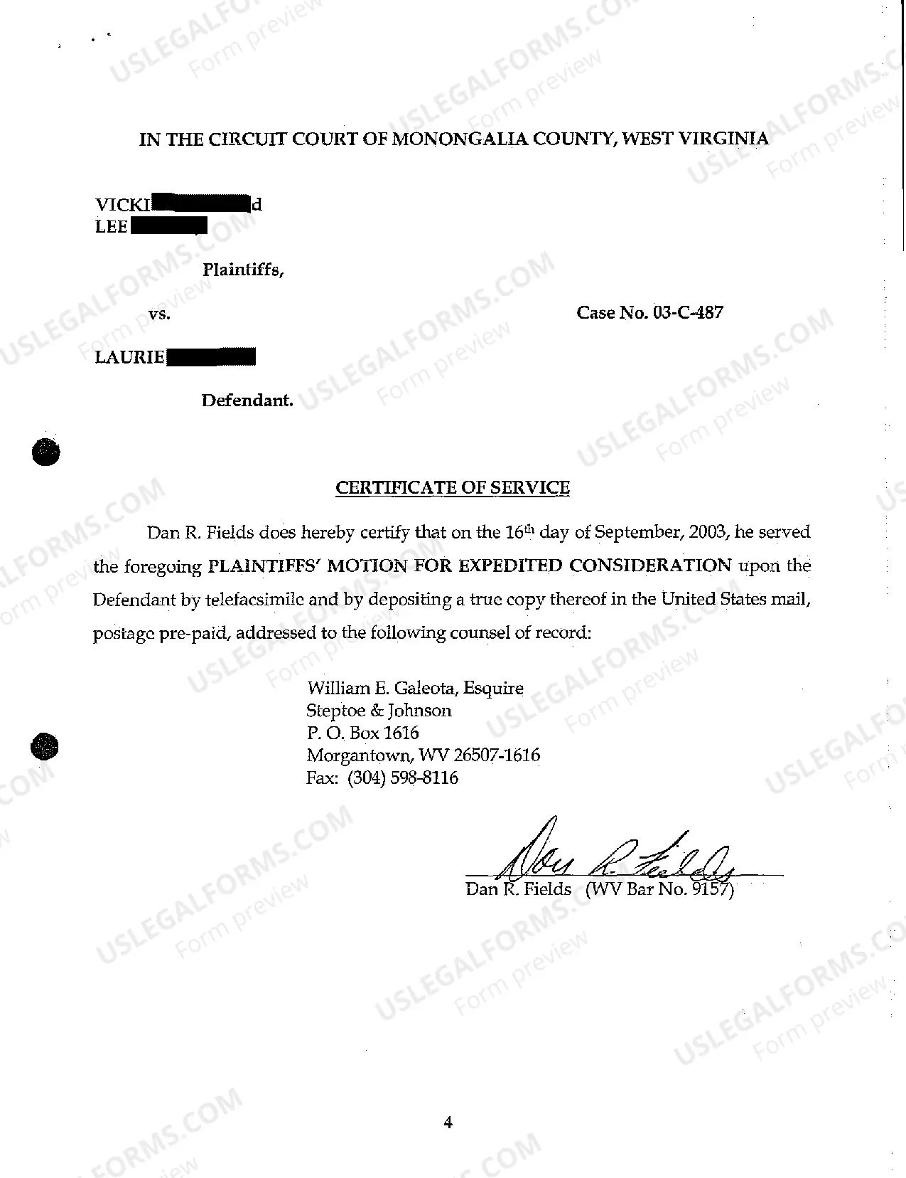 Preview A03 Plaintiff's Motion for Expedited Consideration