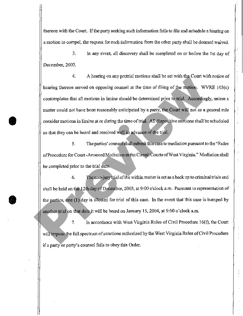 Preview A08 Scheduling Order