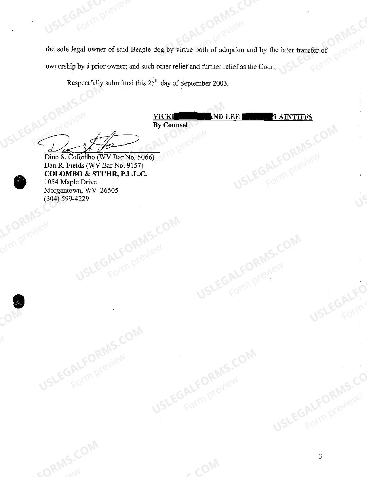 Preview A09 Plaintiff's Answer to Defendant's Counterclaim for Declaratory Relief