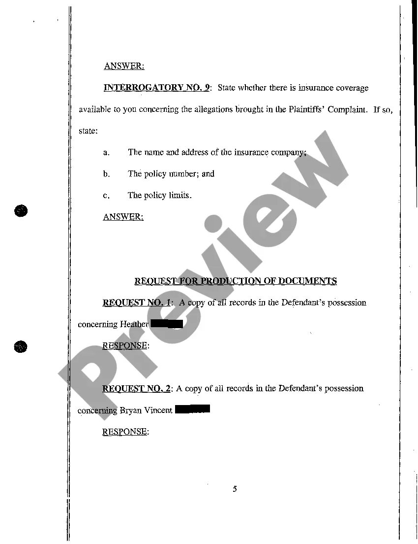Preview A02 Plaintiff's First Set of Combined Interrogatories and Request for Production of Documents to Defendant