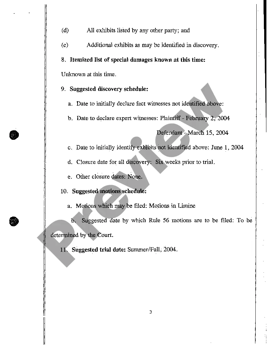 Get A05 Plaintiff's Pretrial and Scheduling Memorandum Preview A05 Plaintiff's Pretrial and Scheduling Memorandum